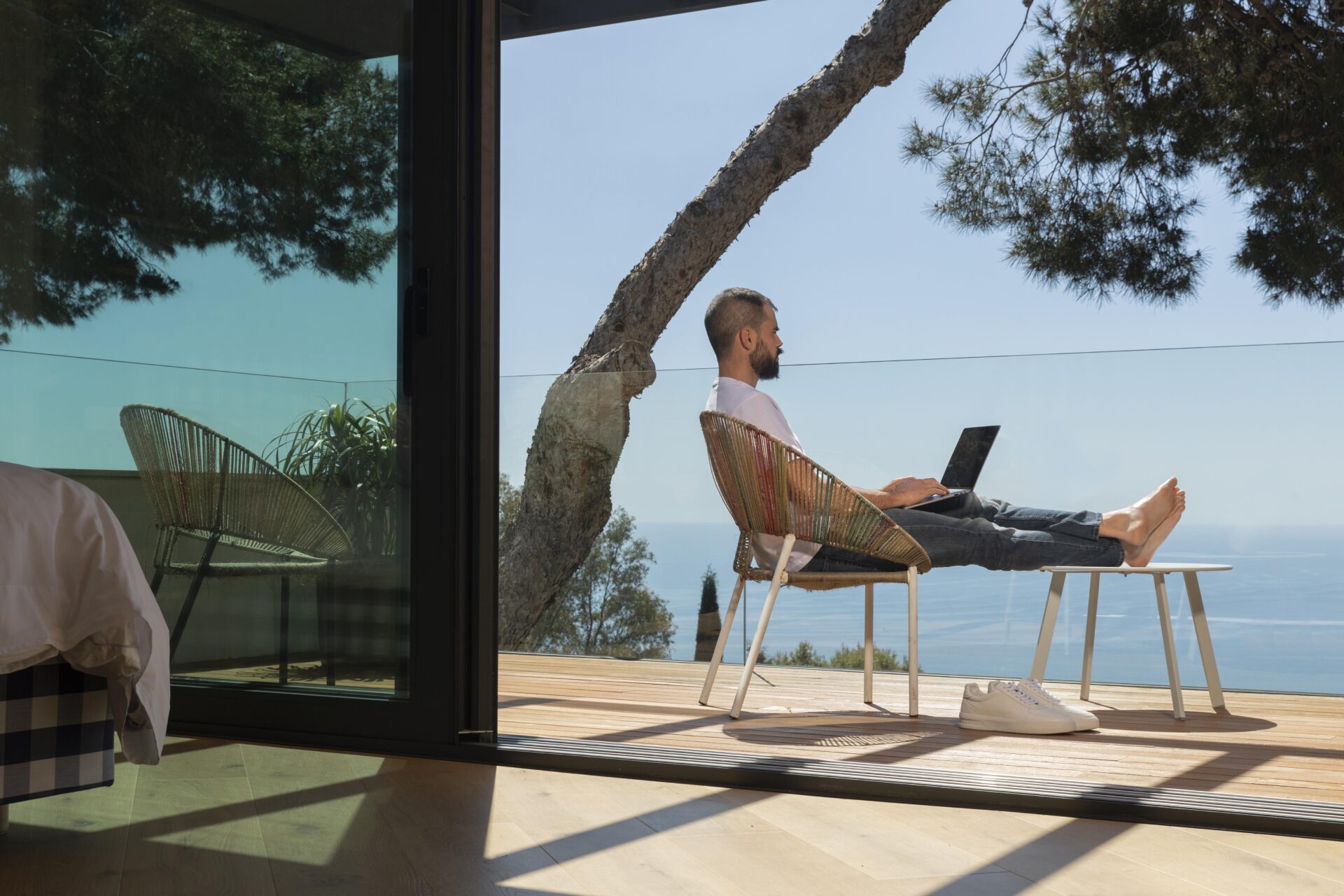 a blog post featured image about what is remote work